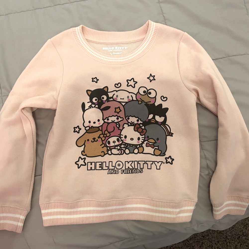 Hello Kitty Blush Pink Graphic sweatshirt Girls size small